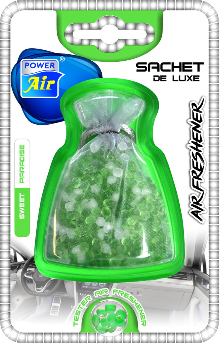 Goedkoopste Power Air Sachet De Luxe - Auto Parfum Refresher - Autoparfum Geur Luchtverfrisser - Geurverfrisser - Autogeur Sweet Paradise