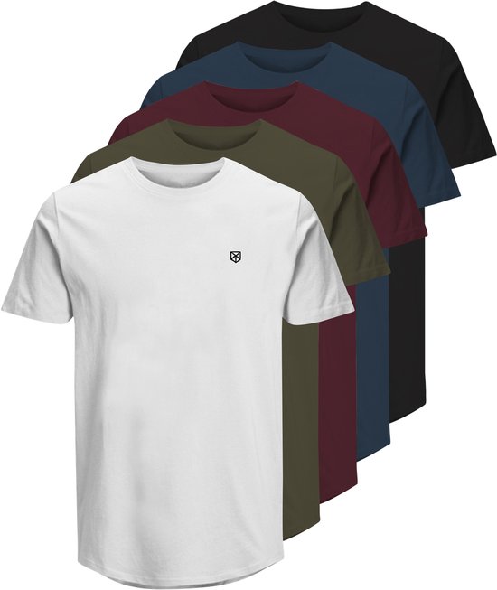 JACK&JONES JPRBLABRODY TEE SS CREW NECK 5PK MP NOOS Heren T-shirt - Maat M