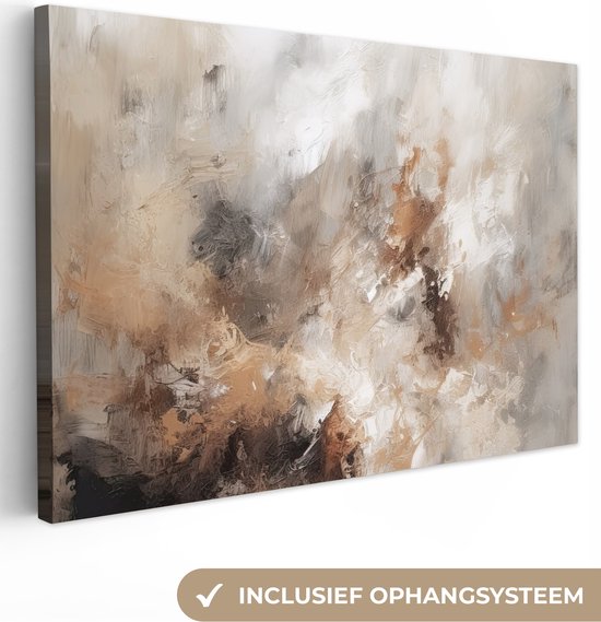 Canvas schilderij 120x80 cm - Abstract schilderijen op canvas - Kamer decoratie accessoires - Moderne schilderijen woonkamer - Wanddecoratie slaapkamer - Muurdecoratie keuken - Wanddoek interieur binnen - Woondecoratie huis