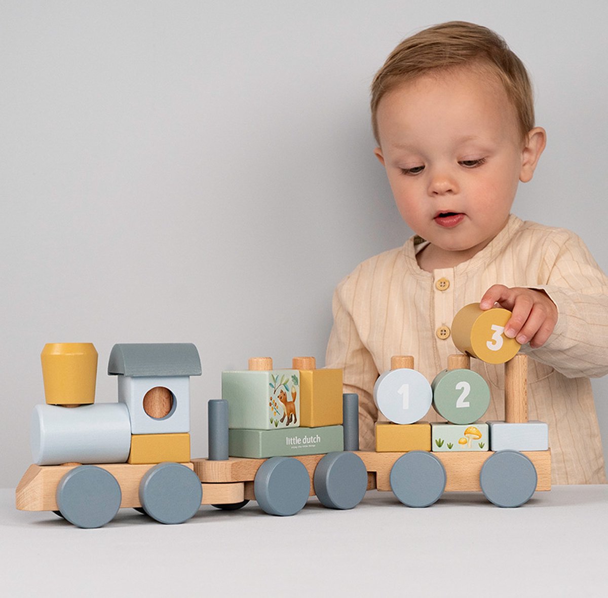 Little Dutch Blokkentrein - Forest Friends FSC — afbeelding 4