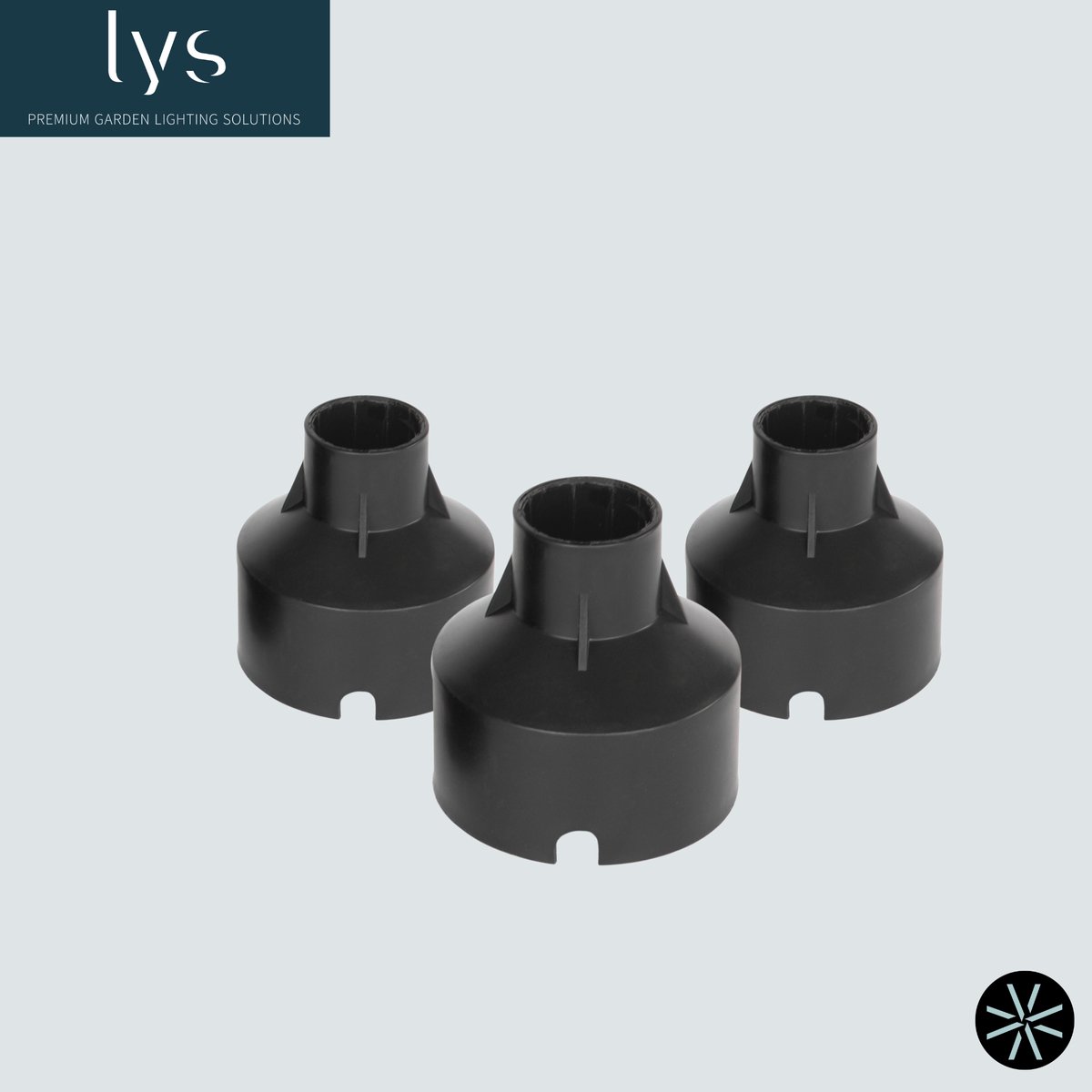 Lyslight Grondspot houder Klein Set van 3