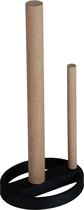 Home 3D® - Keukenrolhouder Zwart - 25cm staand - Duurzaam - Rollenhouder