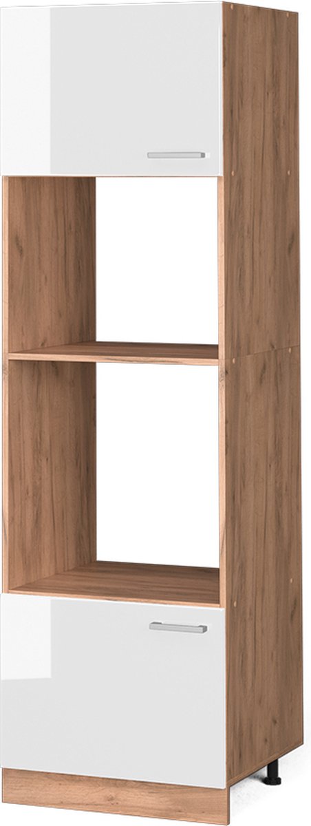 Vicco R-Line Magnetronkast – 60 cm Wit Hoogglans