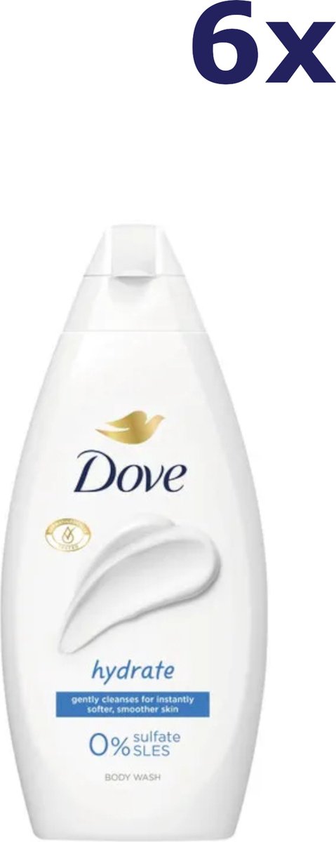 Dove 6x Douchegel 250ml hydrate