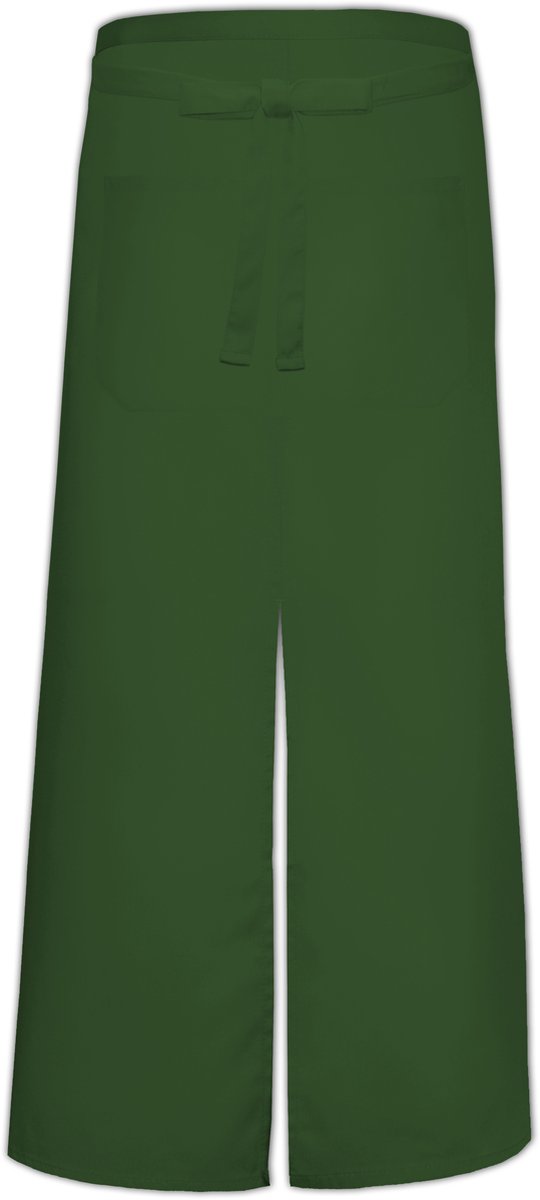 Franse sloof met split en zak - Bottle Green - 100 x 100 cm - Link Kitchen Wear
