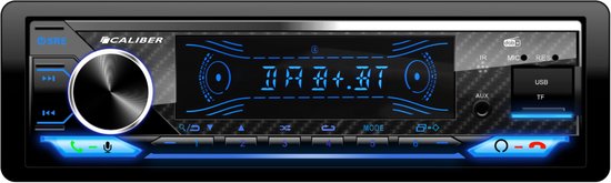 Foto: Caliber dab autoradio autoradio met bluetooth 1 din autoradio handsfree bellen usb oplaadpoort 4 x 100 watt rmd058dab 