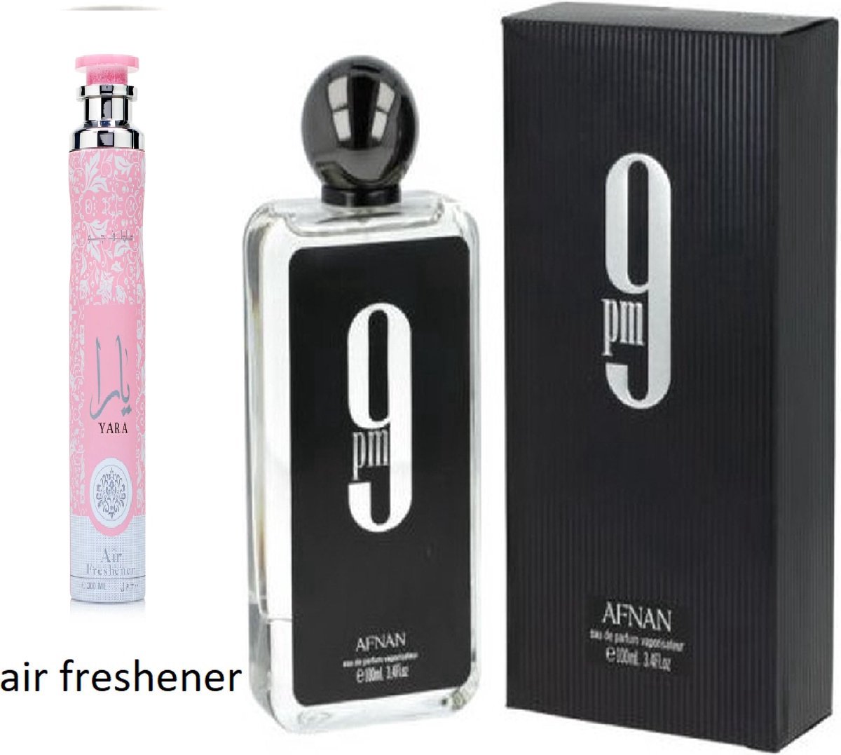 Men's perfume Afnan 9 Pm EDP (100 ml ) & I' air freshener (300 ml)
