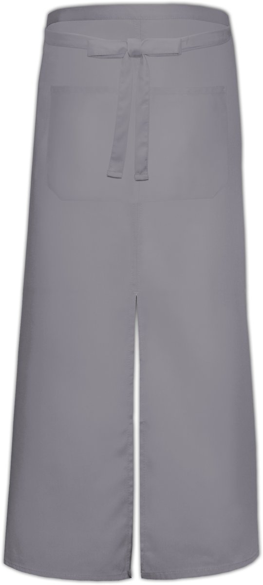 Franse sloof met split en zak - Mouse Grey - 100 x 100 cm - Link Kitchen Wear