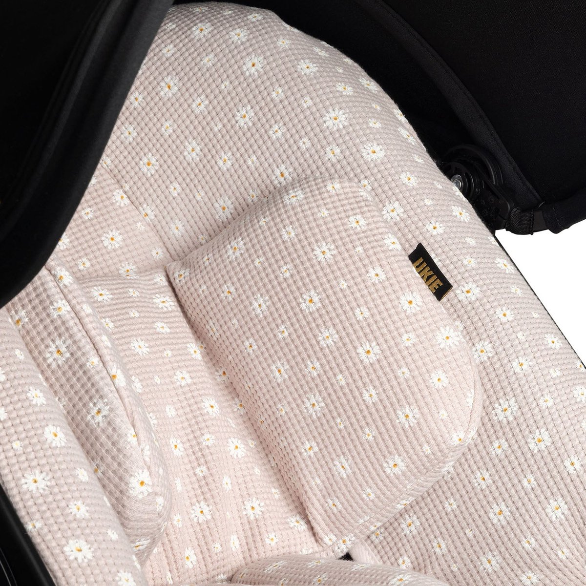 Maxi Cosi hoes Pebble Cabriofix Citi - Autostoelhoes Groep 0 - Zacht Katoen - Met Waterdichte Voering ter Bescherming van je Autostoel - Perfecte Pasvorm - Combineer met de Bijpassende Ukje Zonnekap Voetenzak en Gordelbeschermer - Daisy wafeltje