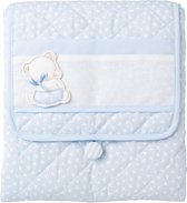 Bol.com Aankleedmat draagbaar inklapbaar voor baby's en peuters blauw - luierwissels onderweg aanbieding