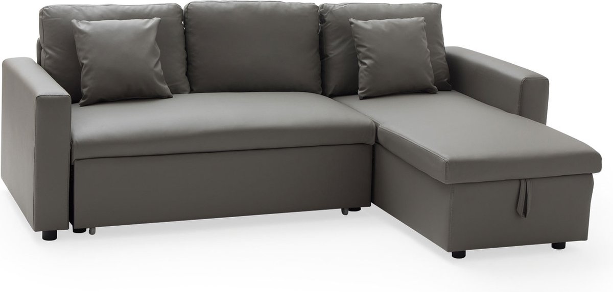 CLARK 3 zits hoekslaapbank in taupe