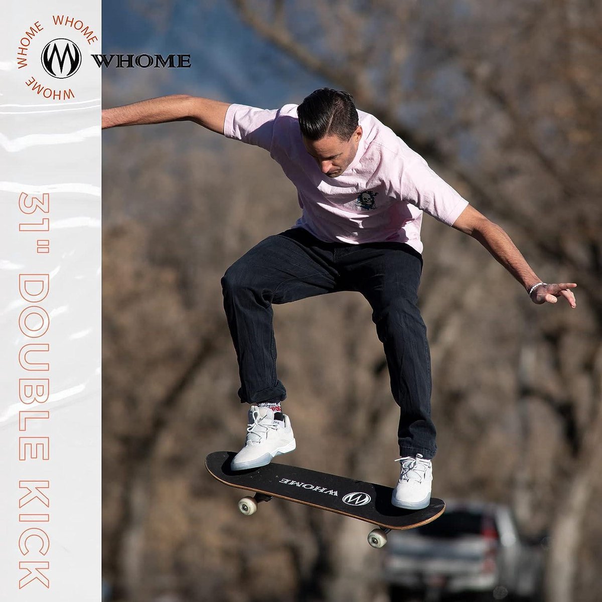 31 "x8" Double Kick Concave Skateboard voor volwassenen en beginners - 8-laags Alpine esdoorn dek - ABEC-9 lagers - T-Tool inbegrepen - Schaakmotief