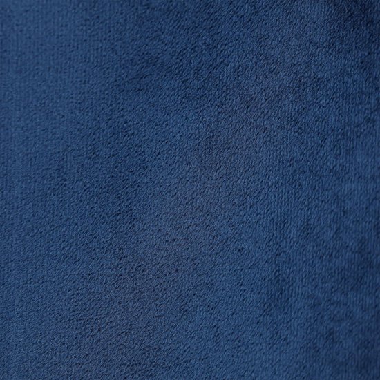 Eliza | Eetkamerstoel In Donkerblauw Fluweel Met Zwarte Metalen Poten Set Van 2