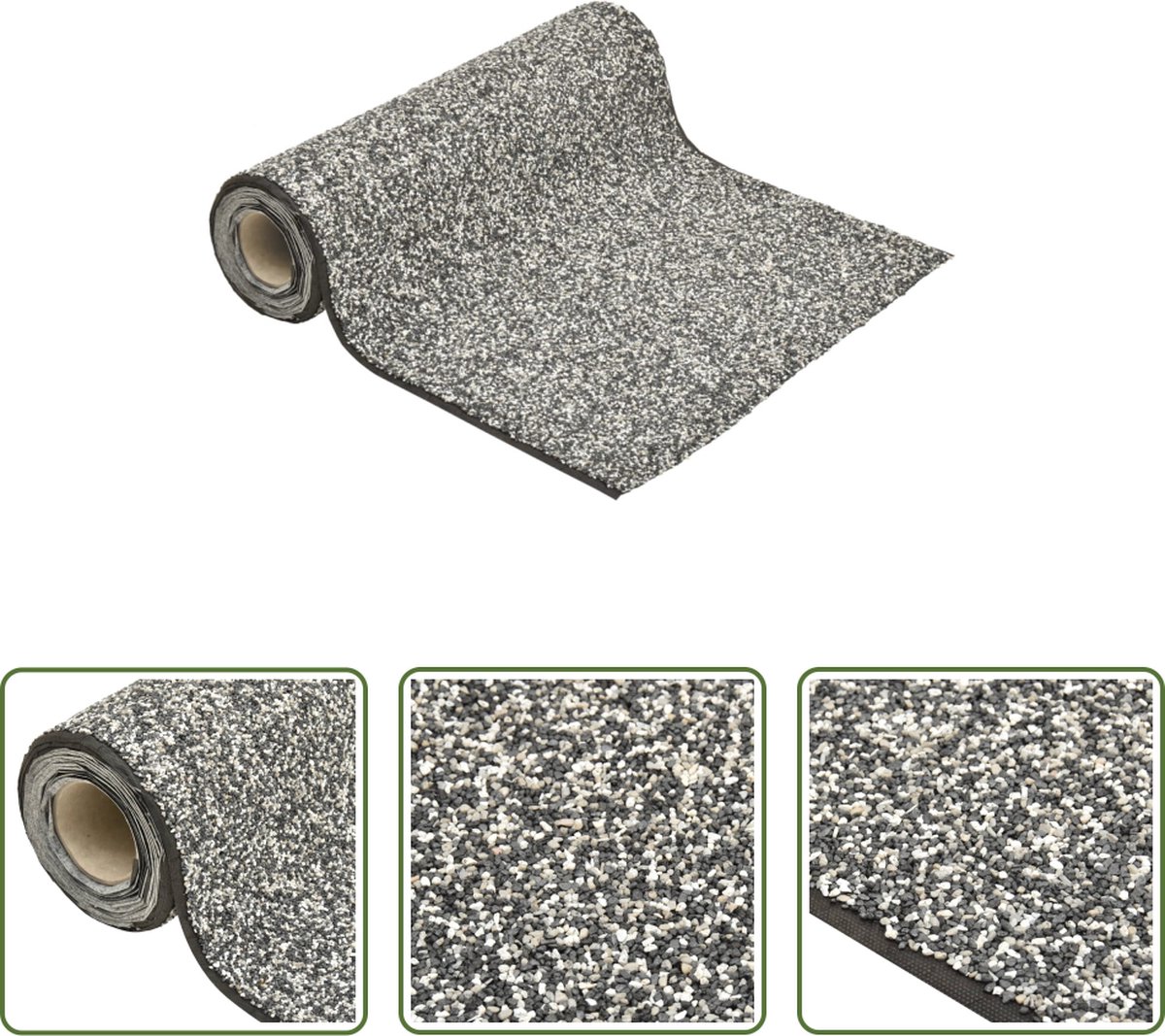 The Living Store grindfolie 500 x 40 cm grijze nonwoven PP-fleece en drinkwaterveilige lijm