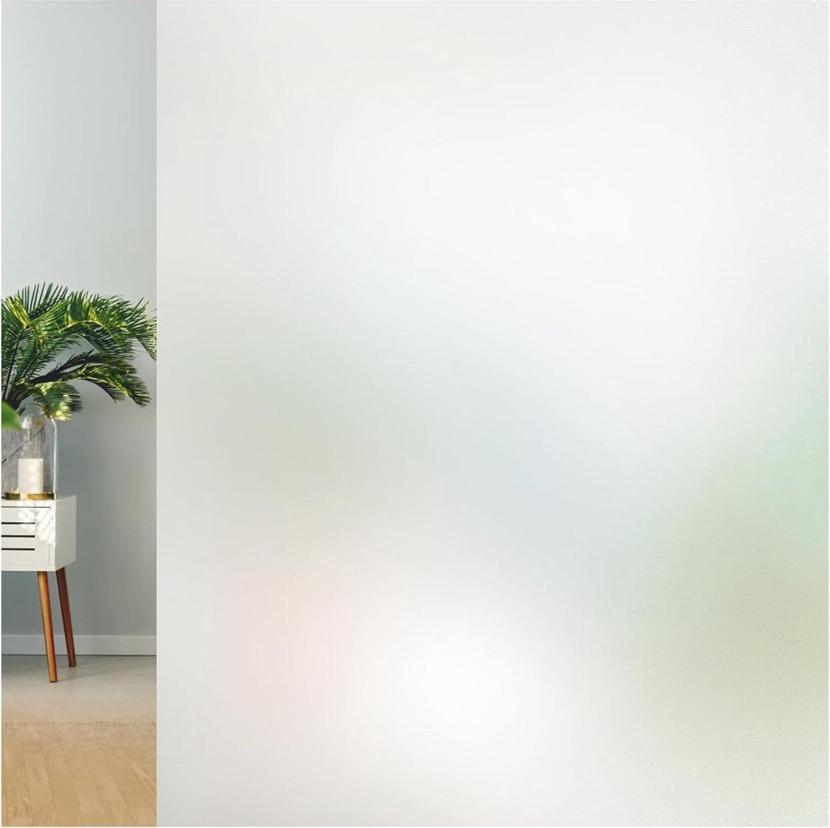 Ondoorzichtige matglasfolie voor privacy - zelfklevend - statische hechting - 60 x 200 cm