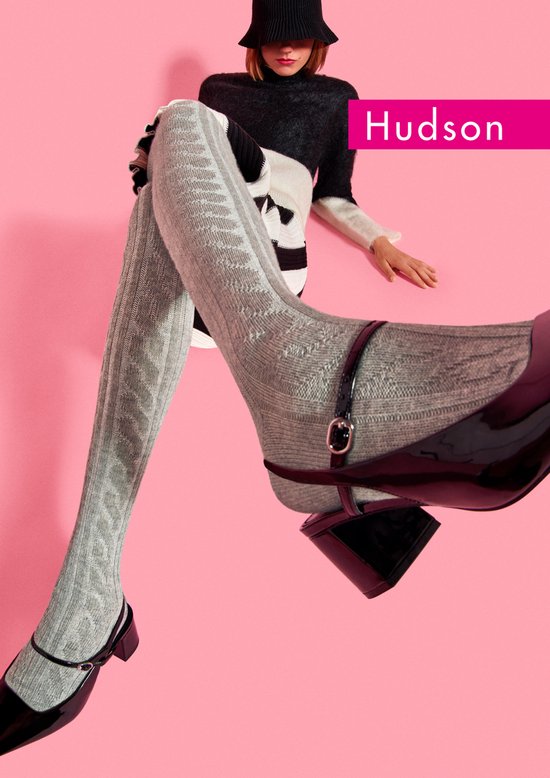 Collant Femme Hudson WINTER PLAIT - Beigemel. - Taille 36-38