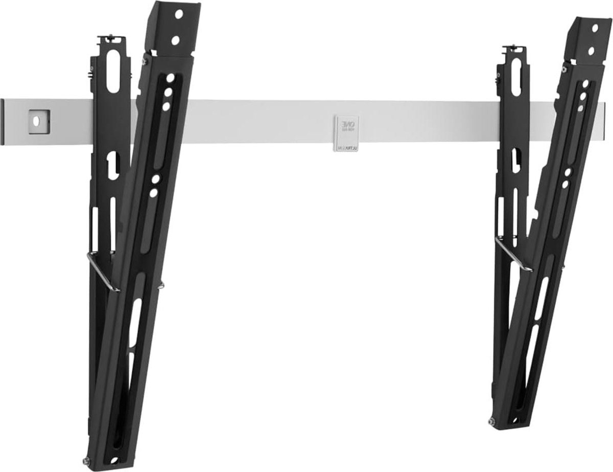 Muurbeugel voor kantelbare TV - gebogen 4K - 32-84 inch - zwart/wit