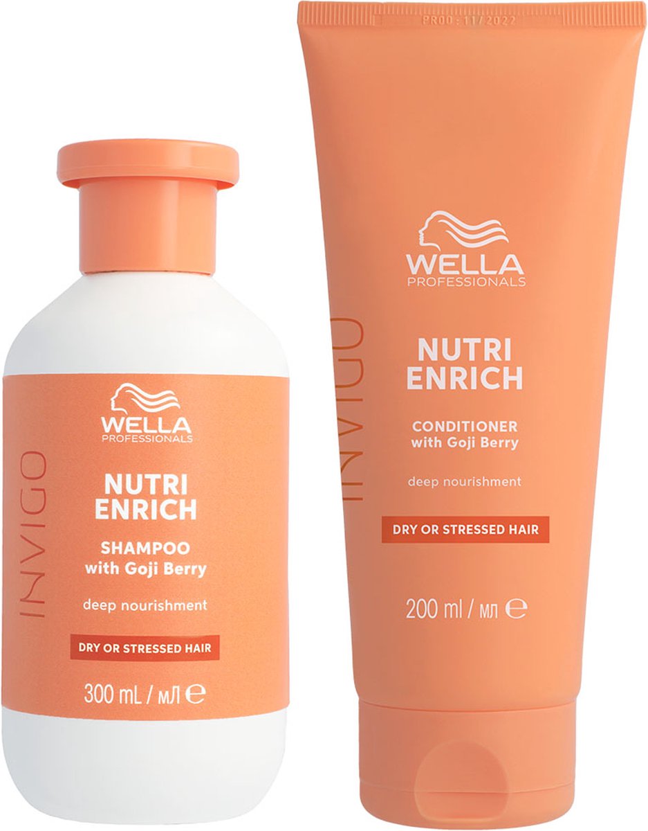 Wella - Invigo Nutri Enrich Shampoo Droog Haar 300ml - Invigo Nutri Enrich Conditioner Droog Haar 200ml - Voordeelverpakking