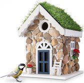 Nichoir en pierre décoratif - Nichoir à suspendre pour jardin balcon terrasse Nichoir