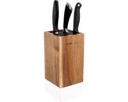 Messenblok Houten WHITELINE - Messenhouder