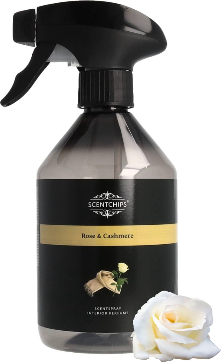 Scentchips Rose & Cashmere Interieurspray - Roomspray – Huisparfum – Huisspray – Geurspray – 500ML