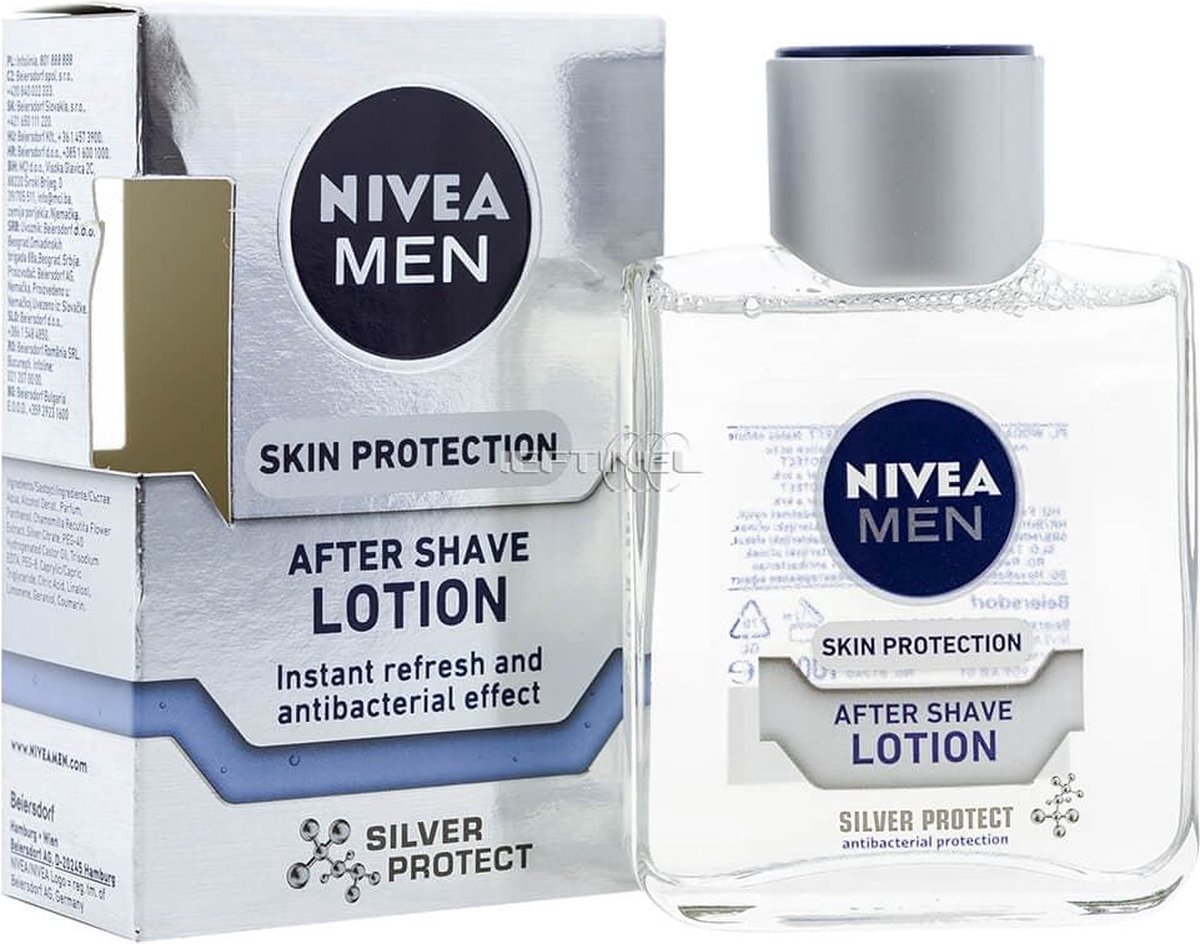 Nivea Men - After Shave - Lotion - Silver Protect - 6 X 100 ml - voordeelverpakking