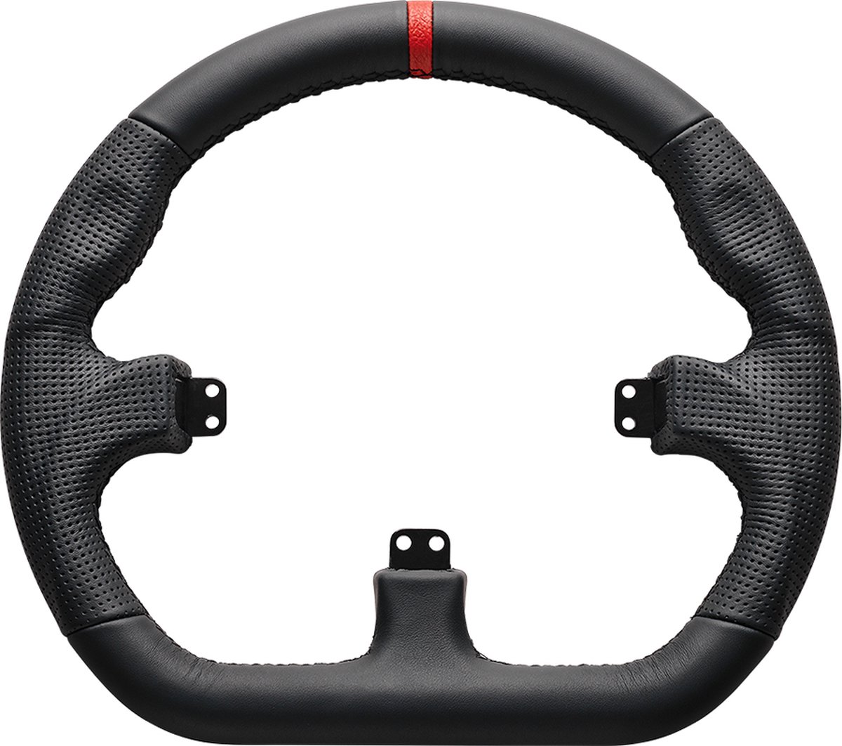 Asetek Simsports GT Gesloten D Zwarte Lederen Stuurrand