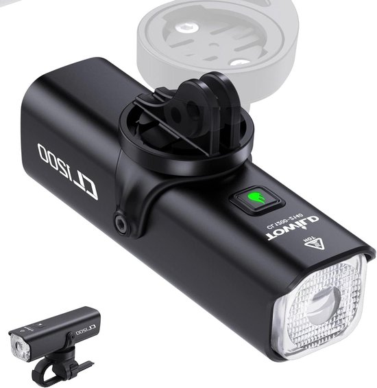 towild Ciclismo Luci Bici Luce Anteriore della Bicicletta, Bici fari 1200 Lumen 5000mAh Ricaricabile Installazione inversa Type-C IPX-6 Impermeabile 5 modalità Luci Bicicletta Led Ciclo Faro