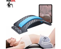 Peakless Verstelbare Backstretcher met Gratis E-Book - Tegen Rugklachten - Massage Apparaat - Houding Correctie - Rugstretcher - Nekstretcher