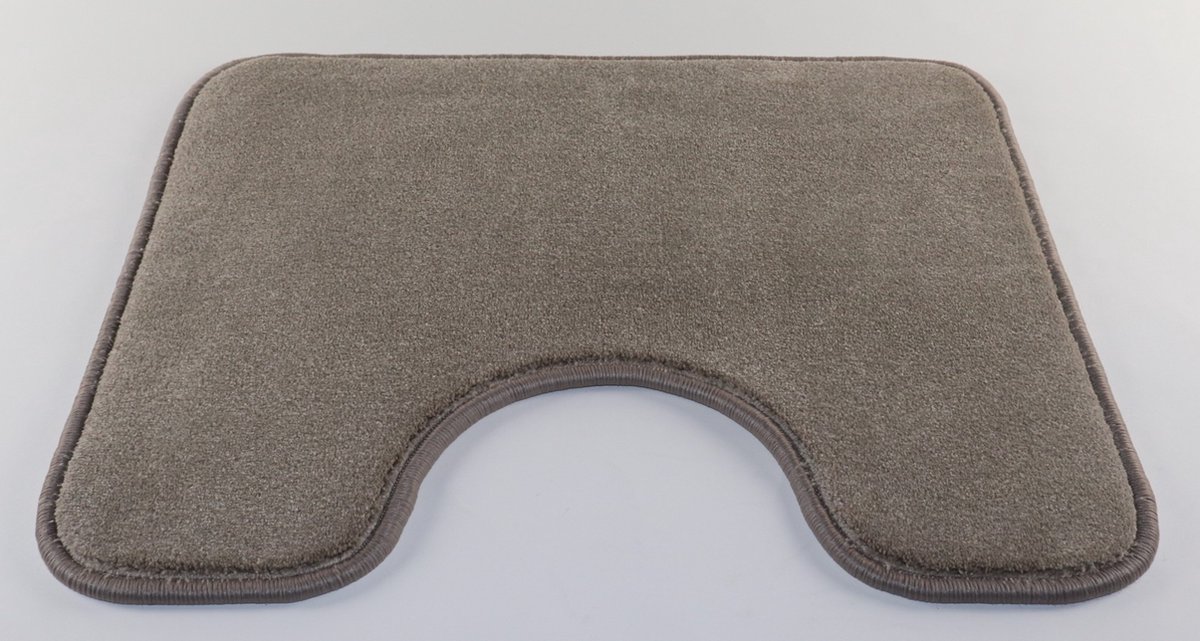 PRIMA - Luxe - WC mat - taupe - 50x60cm - uitsparing 22cm
