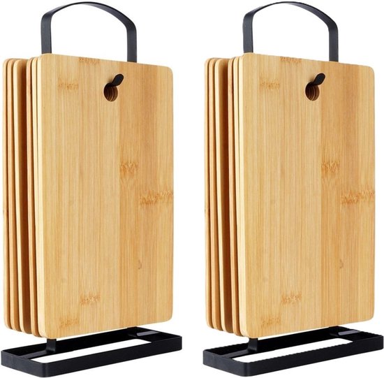 excellent-houseware-broodplankjes-met-houder-12x-bamboe-hout-22-x