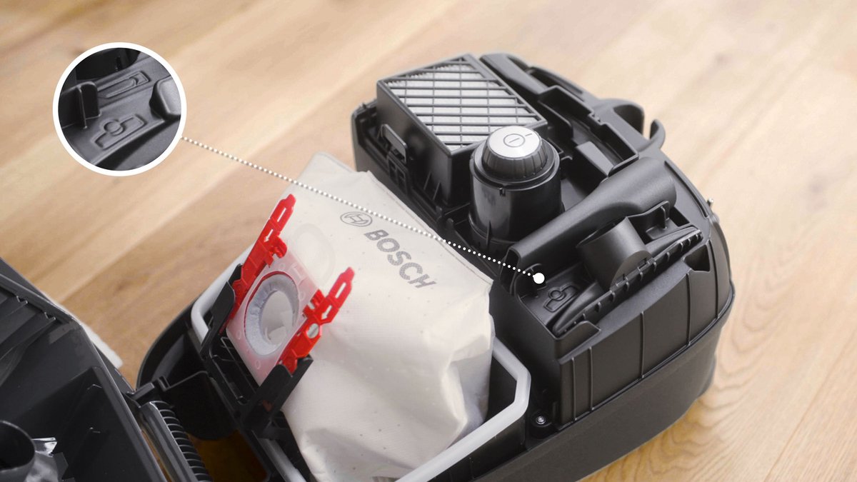 Bosch ProPower BGB41POW1 Serie 4 - Stofzuiger met zak - 11 mtr bereik - Vacuum cleaner - HEPA 13 - Zwart/Rood — afbeelding 5