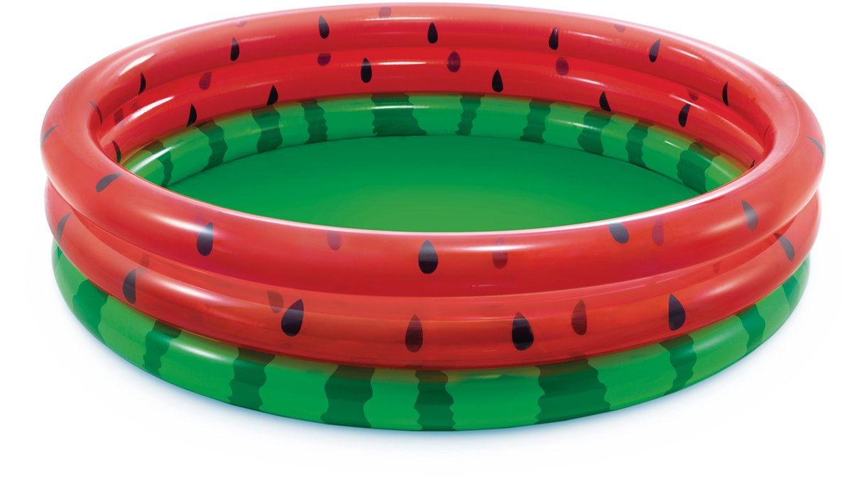 Intex Zwembad Watermeloen - 3 Rings- Opblaaszwembad - 168cm