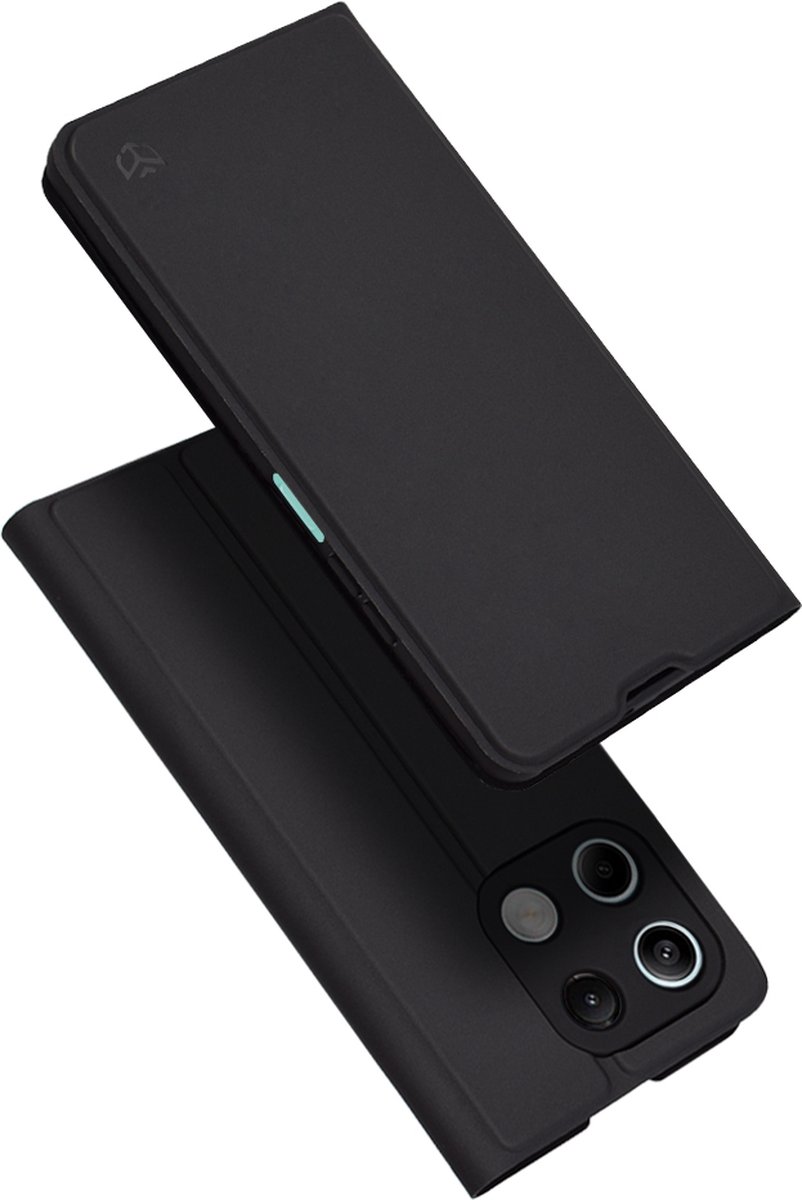 Techsuit Magskin Book Wallet Case hoesje voor Xiaomi Redmi Note 13 5G - Zwart