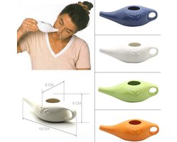 Keramische Neti Pot Professionele Nasale Irrigatie Yoga Comfortabele Uitloop - Sinus Rhinitis Allergie590717
