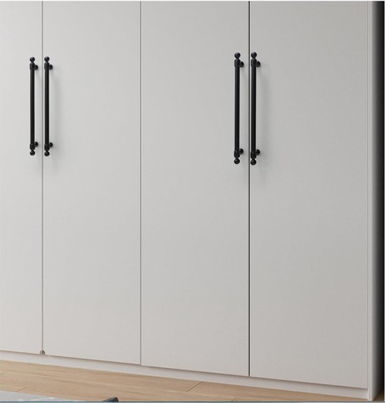 Jiaolun123 Verborgen kastgreep, meubelgrepen, zwart aluminium deurklinken, moderne keukengrepen, deurgreep, ladegreep, knoppen voor kledingkast, slaapkamer, badkamer, 2 stuks, totale lengte 1200 mm