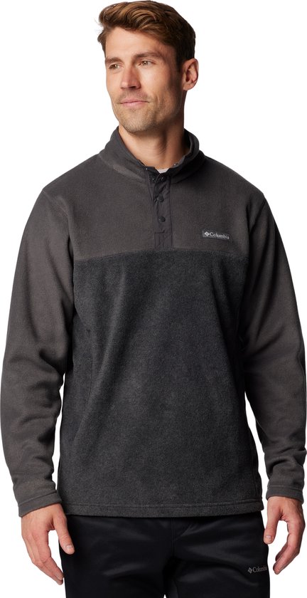 Pull d'extérieur pour hommes Columbia Steens Mountain™ Half Snap II - Charcoal Heather, Shark - Taille XL