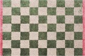 Mad About Mats - DINO - deurmat/badmat - wasbaar - ruitjes - droogloop/touch - 50x75cm