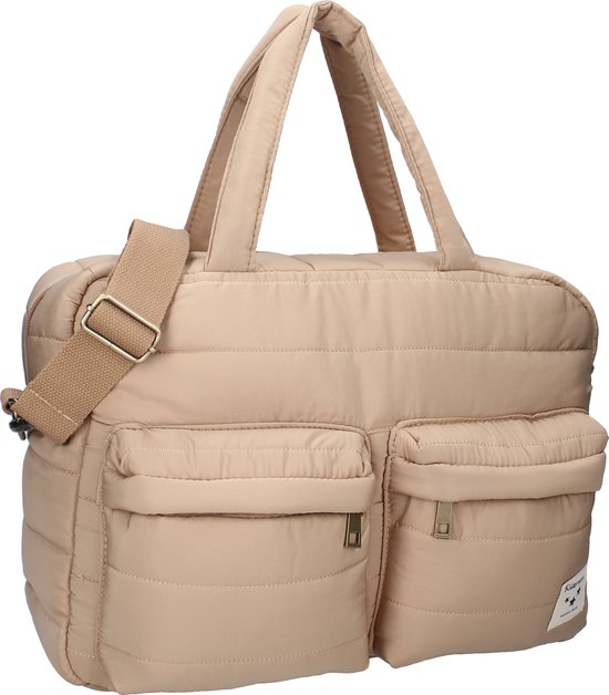 Kidzroom Care Vienna Gracious Luiertas - Beige - Verschoonmatje - Verstelbare schouderband - Ophanglussen kinderwagen van Kidzroom — afbeelding 2