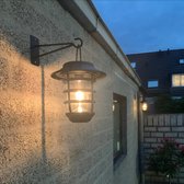 Bol.com Solar tuinverlichting - Tafellamp 'Sting' - Hanglamp priklamp en tafellamp-in 1 van metaal - Buitenlamp op zonne-energie aanbieding