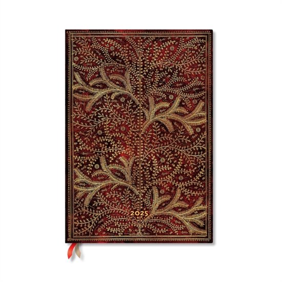 Foto: Tree of life wildwood tree of life grande 12 month vertical hardback dayplanner 2025 elastic band closure 