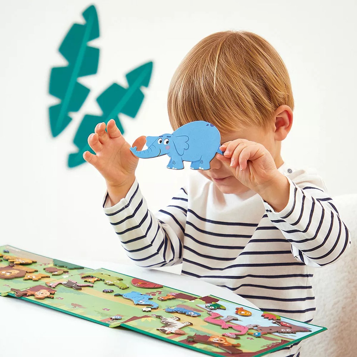 Janod - Magneti Stories - Afrikaanse dieren – Educatieve magneetset — afbeelding 4