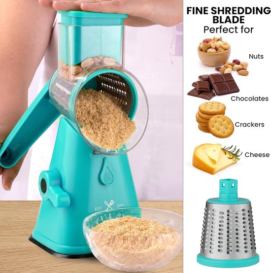 Professional Box Raster, roestvrij staal met 4 zijden, beste voor Parmezaanse kaas, groentegroenten, gember door Spring Chef