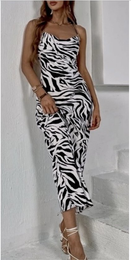 Robe, imprimé zèbre, taille S