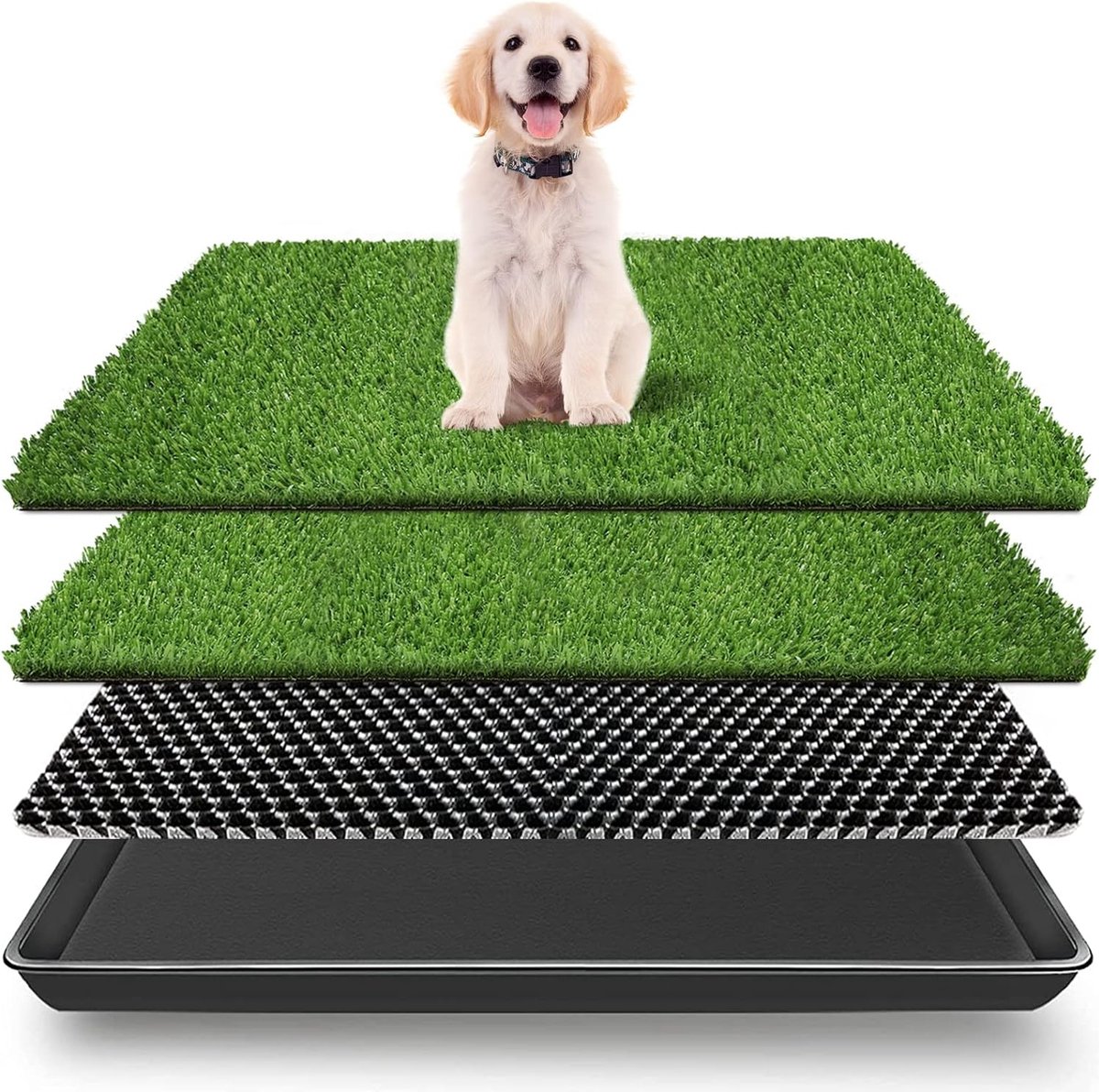 2 stuks kunstgras hondentoilet balkon hondentoilet vervangen gazon puppy toilet herbruikbare training pee pads voor kleine grote oudere honden