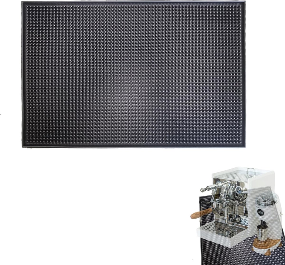 Siliconen mat voor koffiezetapparaat, anti-slip onderlegger voor volautomatische koffiemachine, accessoires, voor sapcentrifuge, gestabiliseerd koffiezetapparaten en beschermt tafelbladen
