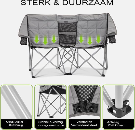 Geschikt voor zware mensen - Campingstoelen aanbieding