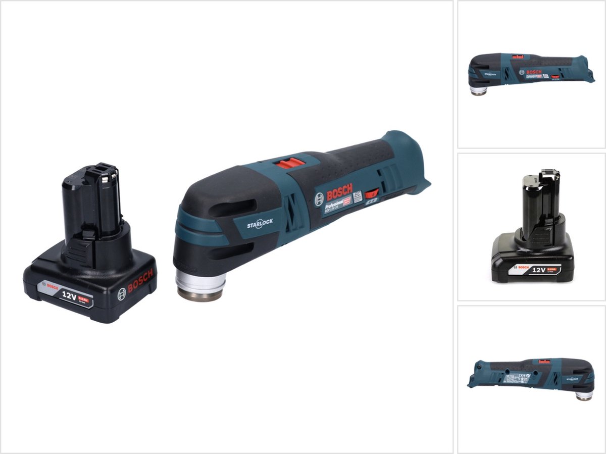 Bosch GOP 12V-28 Professionele Draadloze Multi-Cutter Starlock Brushless + 1x accu 6.0 Ah - zonder oplader