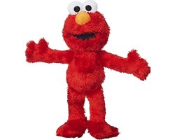 Sesamstraat pluche knuffel pop - Elmo - stof - 28 cm/37 cm staand - Bekende cartoon figuren