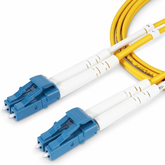 StarTech.com 5m LC naar LC (UPC) OS2 Single Mode Duplex Glasvezel Kabel, 9/125µm, Laser Optimized, 100G, Flexibel Buigen, Low Insertion Loss, LSZH Fiber Patchkabel